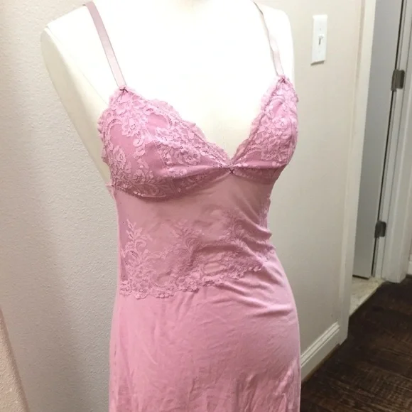 Dkny | Dresses | Dkny Pink Cottonlace Slip Dress | Poshmark
